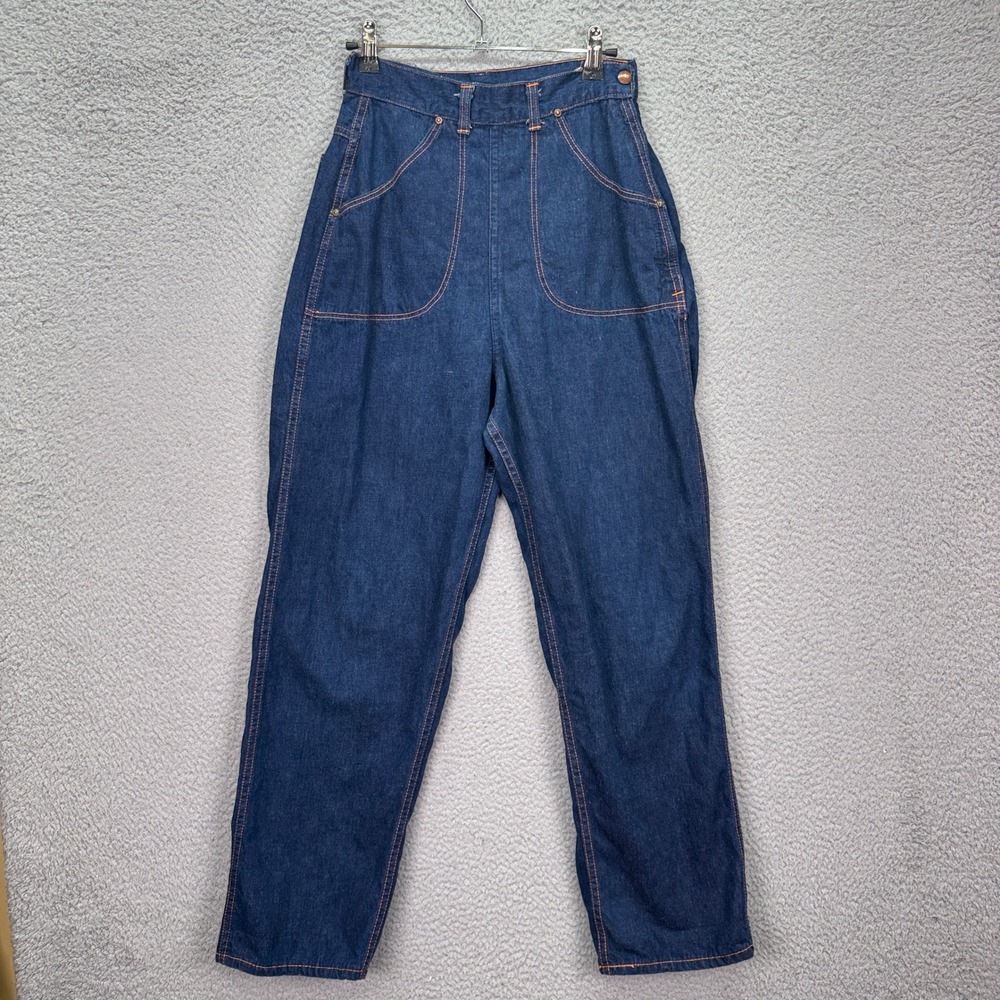 VTG Ruffies Out of the West Jeans Women 25 Blue High Waist Dark 1960s Cowgirl